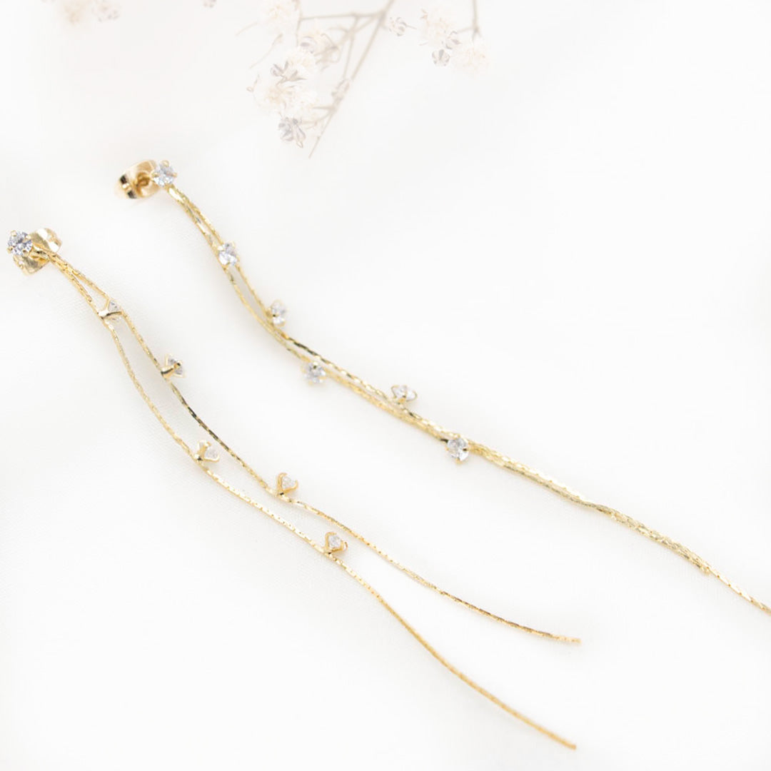 Copper-plated Earrings