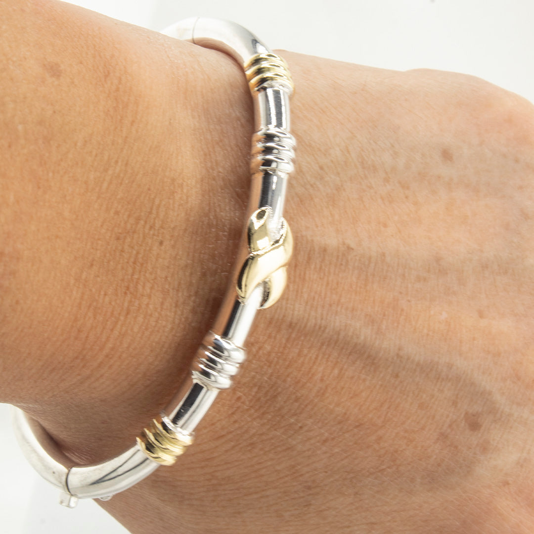Sterling Silver 950 Bracelet with 18K Gold Layer