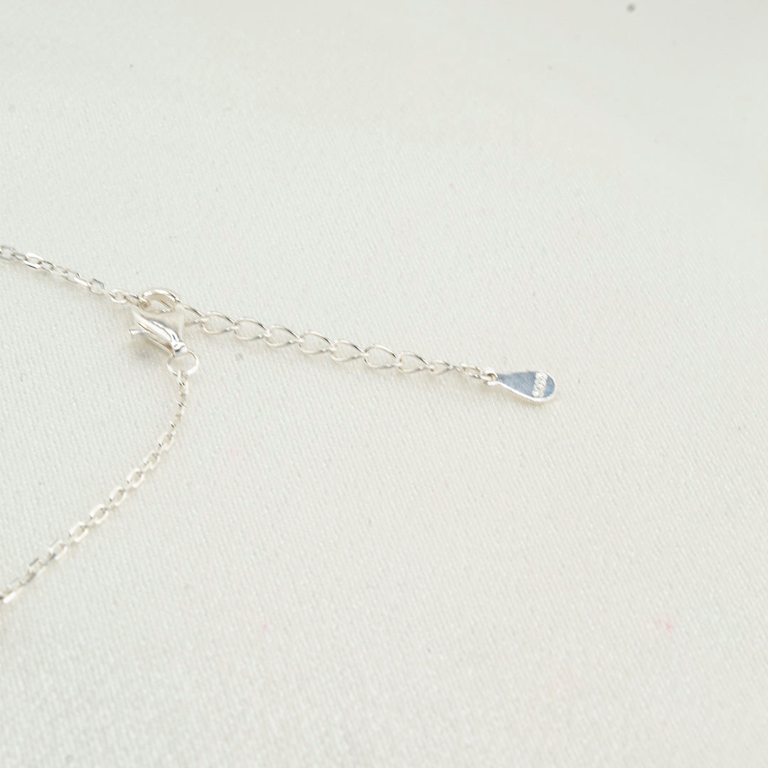 Sterling Silver 925 Bracelet with Square Crystal Settings