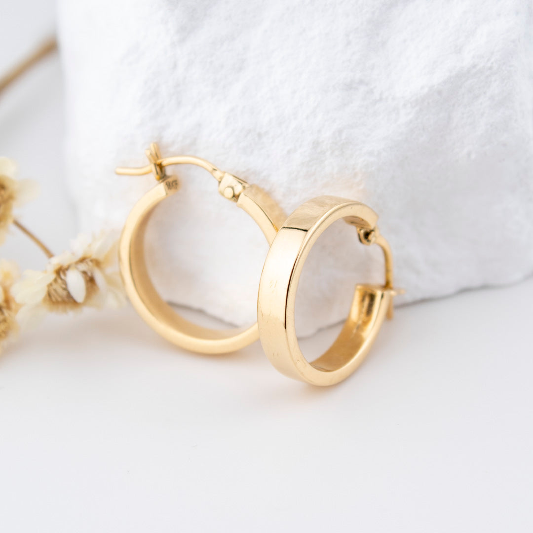 18k gold Hoops