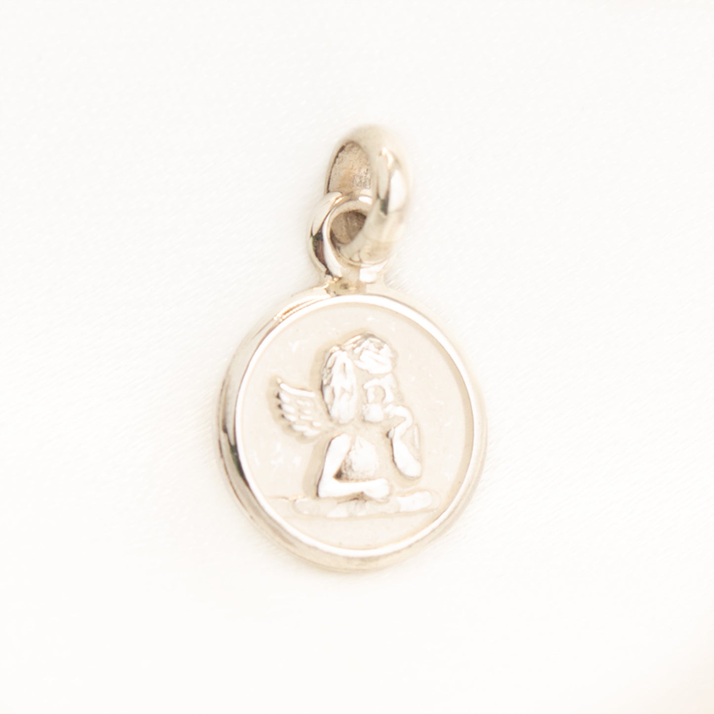 Silver Guardian Angel Pendant