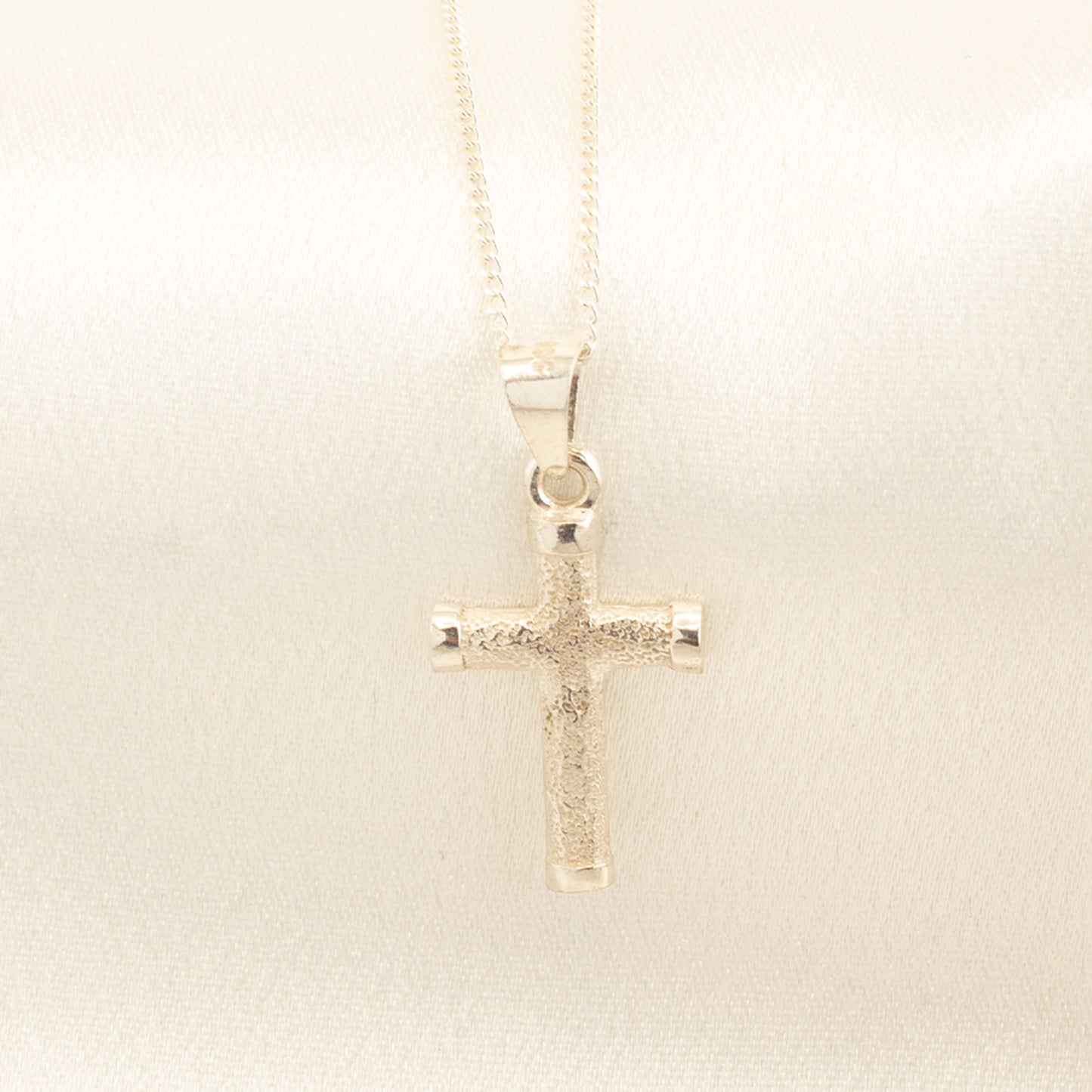 925 Sterling Silver chain and 950 Sterling Silver Cross pendant