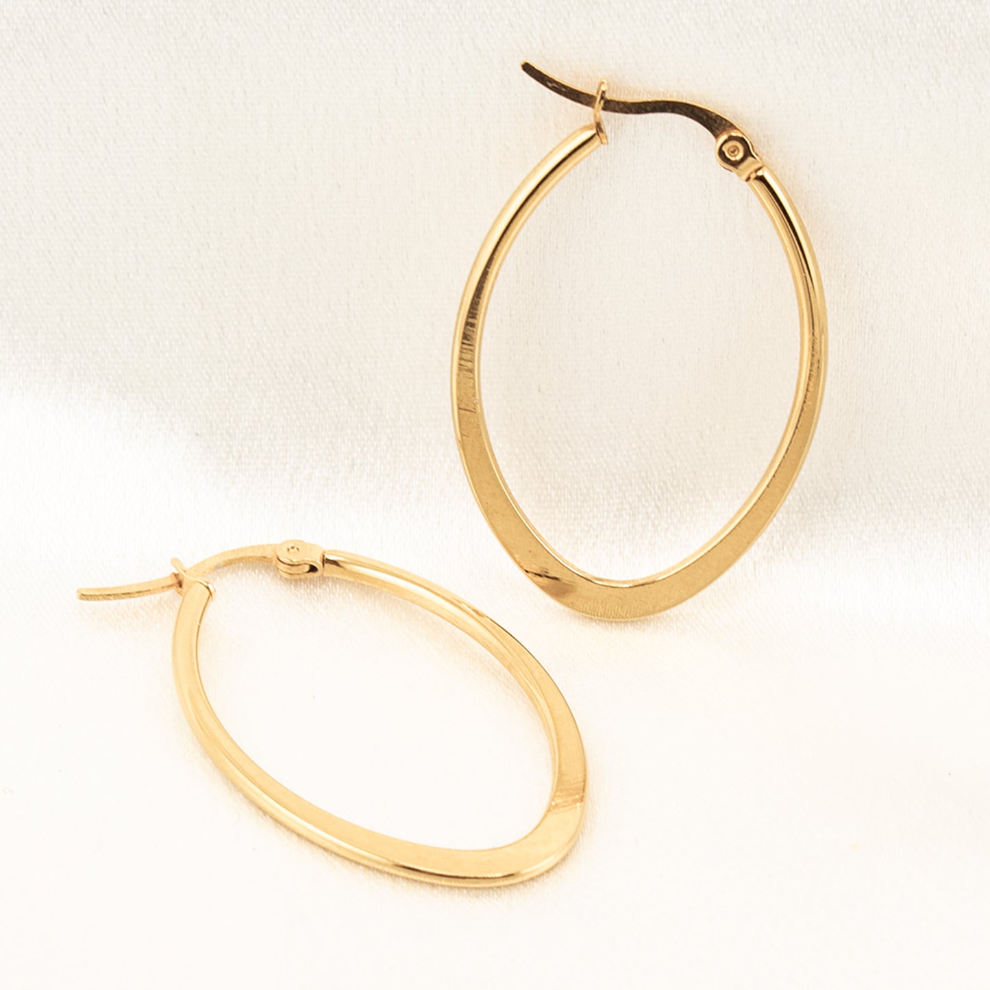 18k gold-plated copper hoop earrings