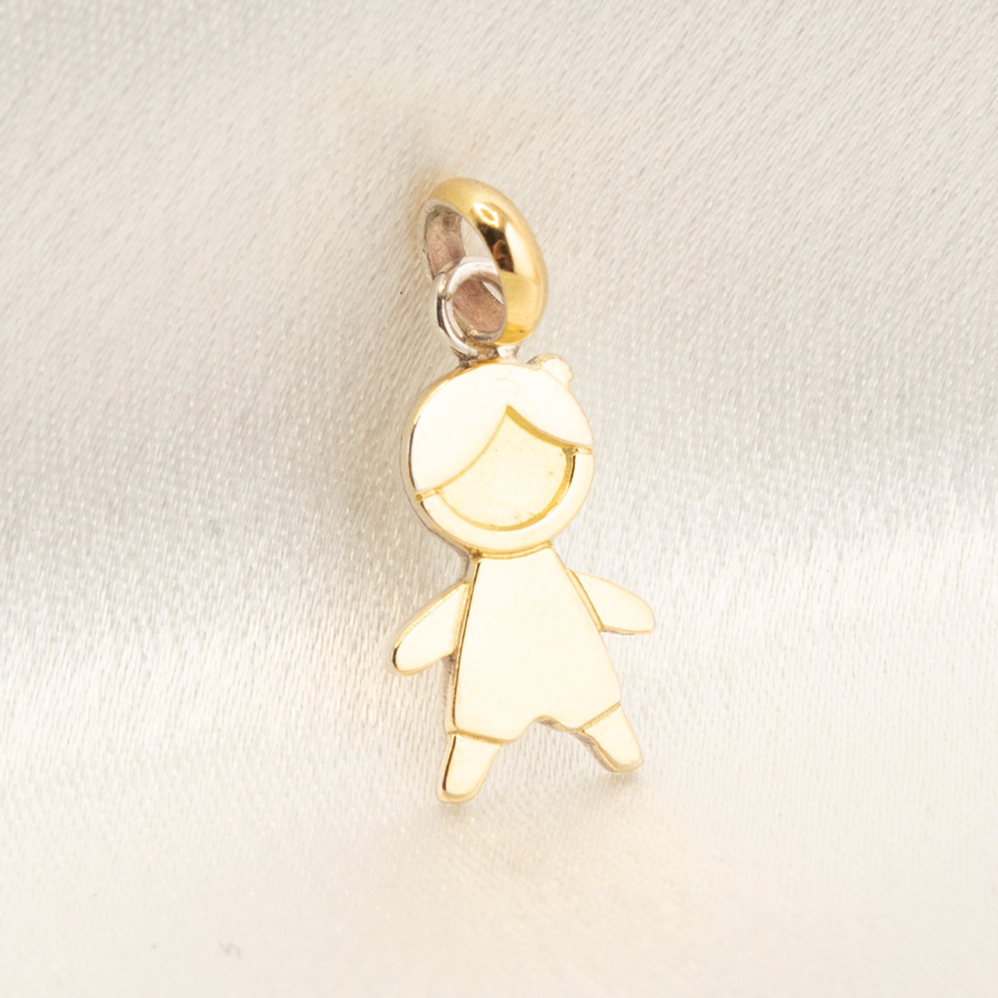 950 sterling silver pendant with 18k gold foil