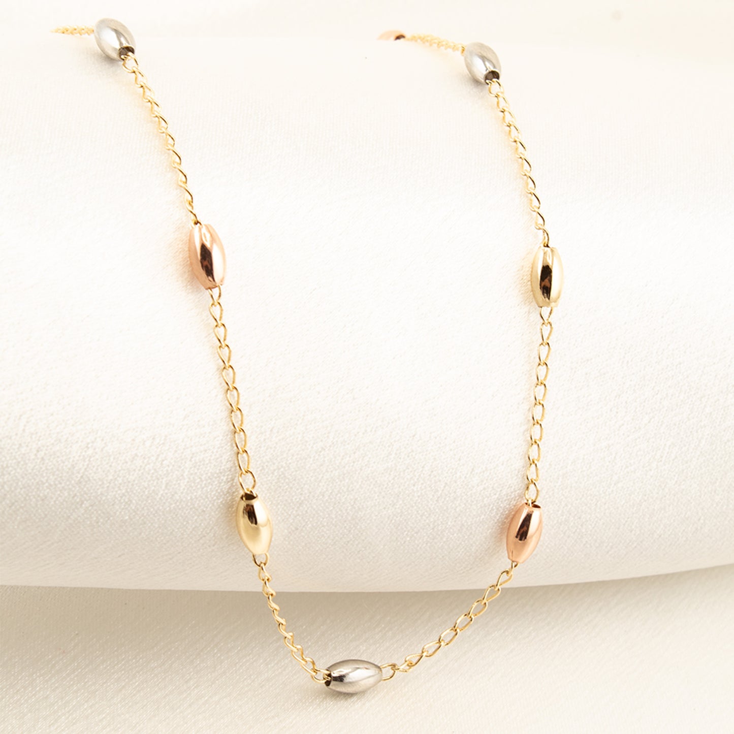 Gold-plated copper necklace