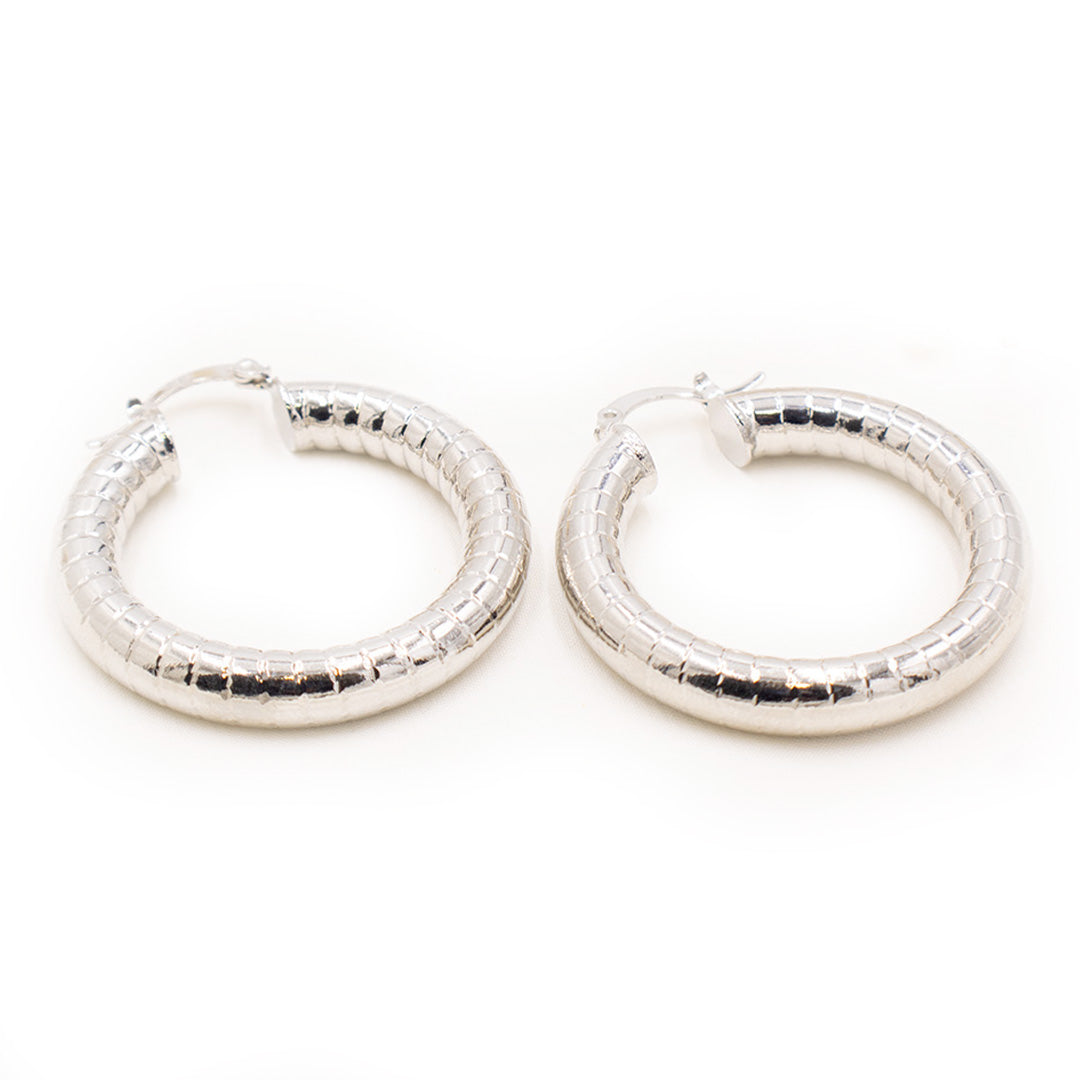 Copper-plated earrings