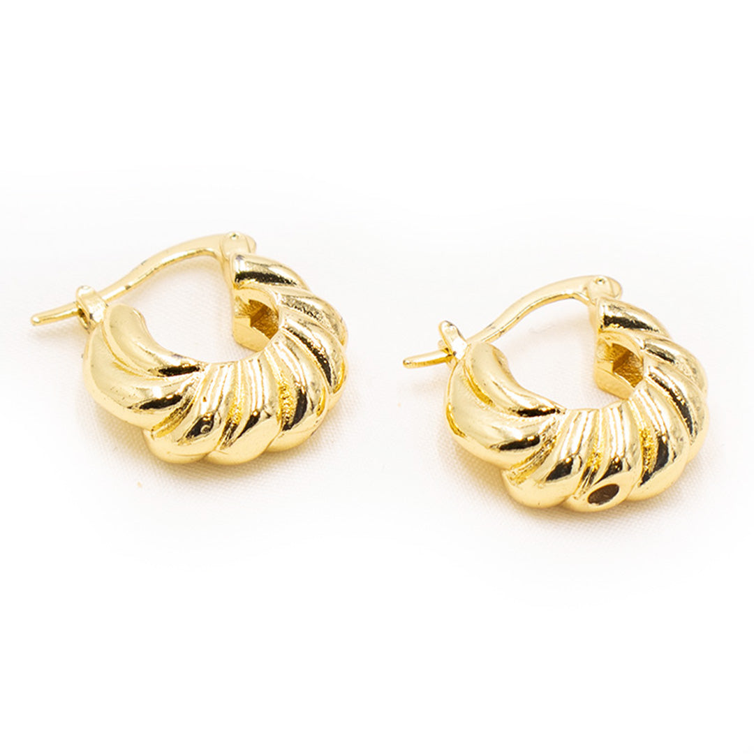 Copper-plated earrings