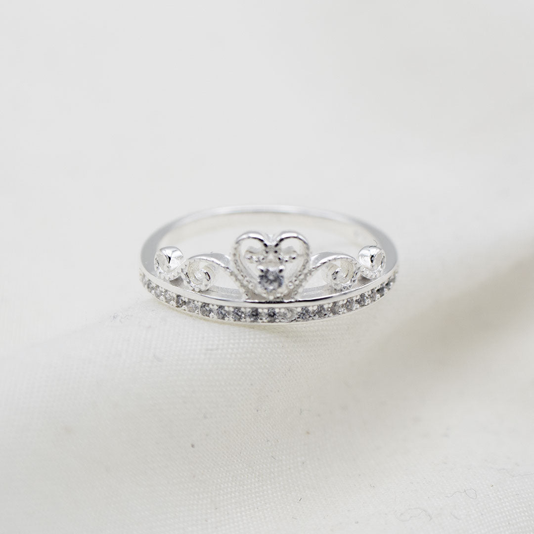 Silver Crown Ring