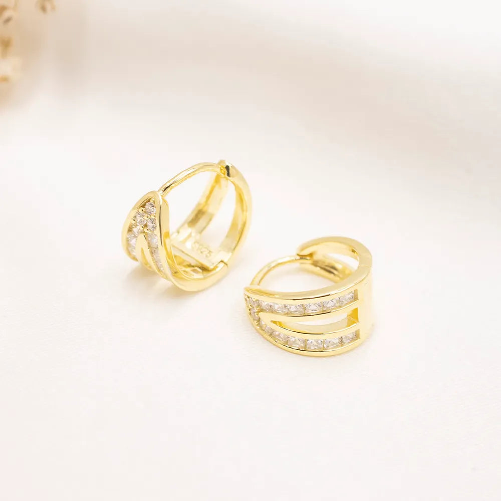 Gold-plated 925 Silver Hoop