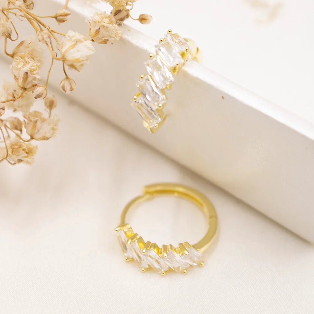 Gold-plated 925 Silver Hoop