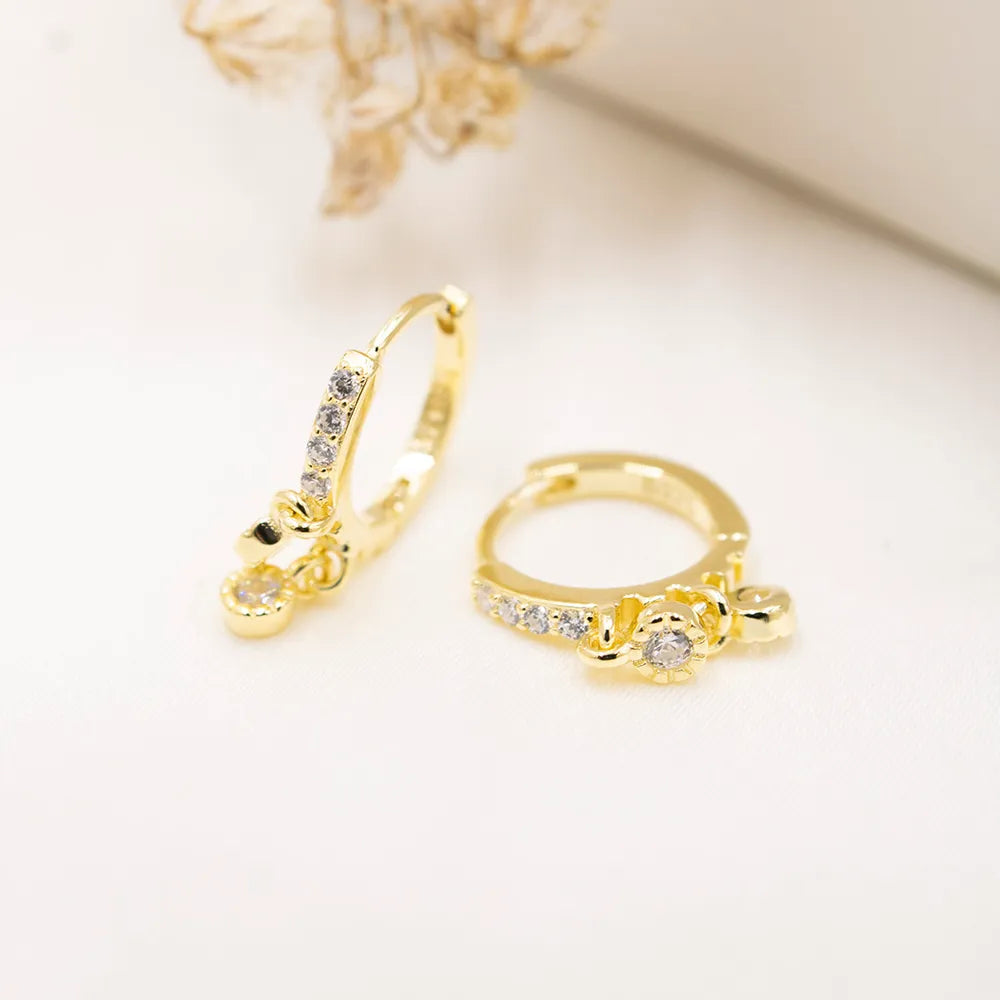Gold-plated 925 Silver Hoop