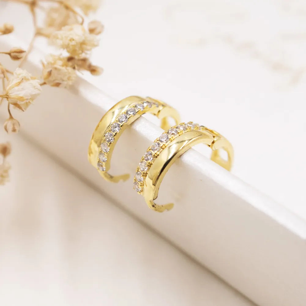 Gold-plated 925 Silver Hoop