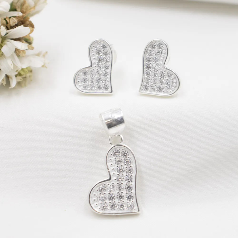 925 Silver Earrings and pendant