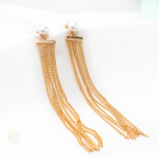 Copper-plated Earrings