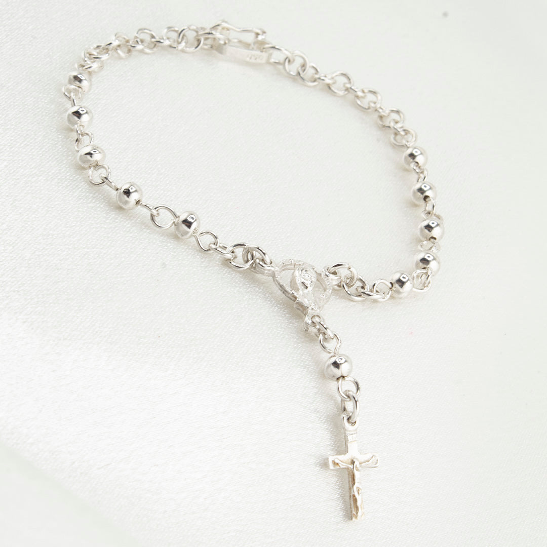950 Silver Rosary Bracelet