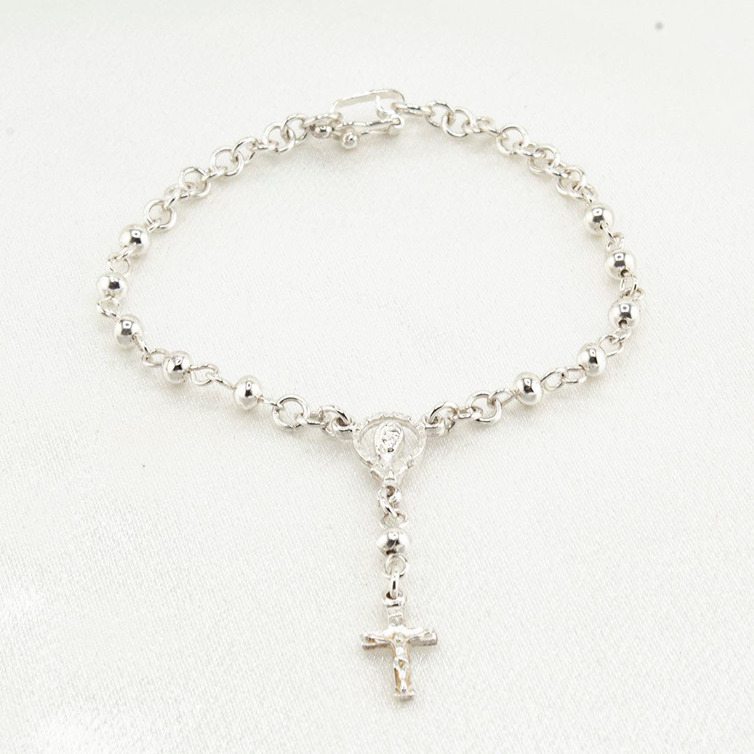 950 Silver Rosary Bracelet