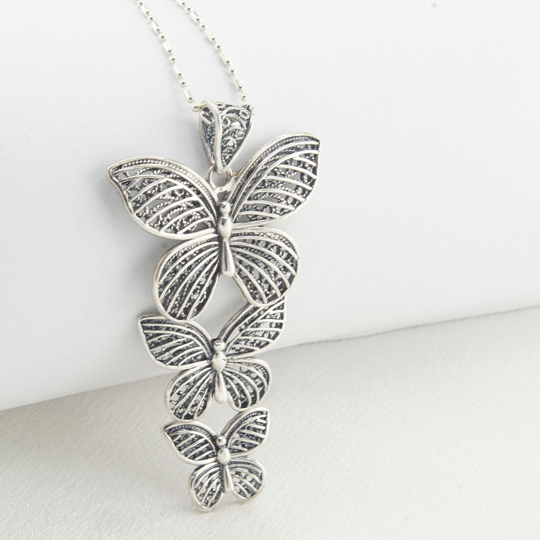 Handmade 950 silver jewelry set