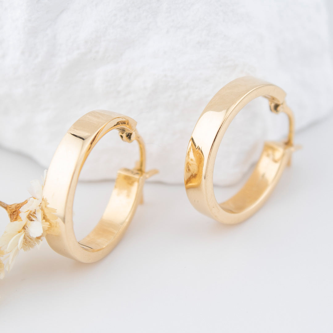 18k gold Hoops