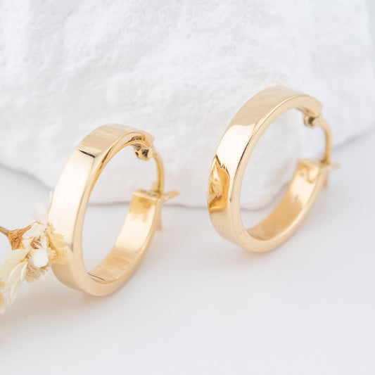 18k gold Hoops