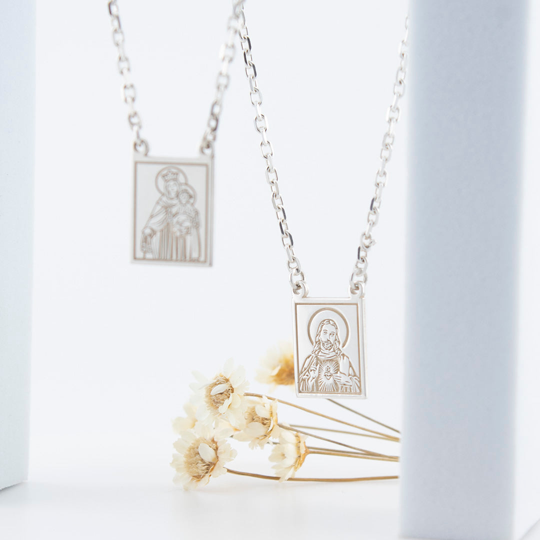 950 Silver Scapulars