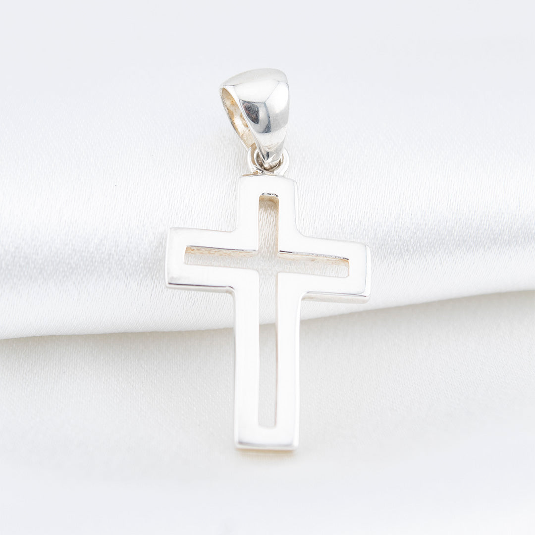 950 Silver Cross Pendant