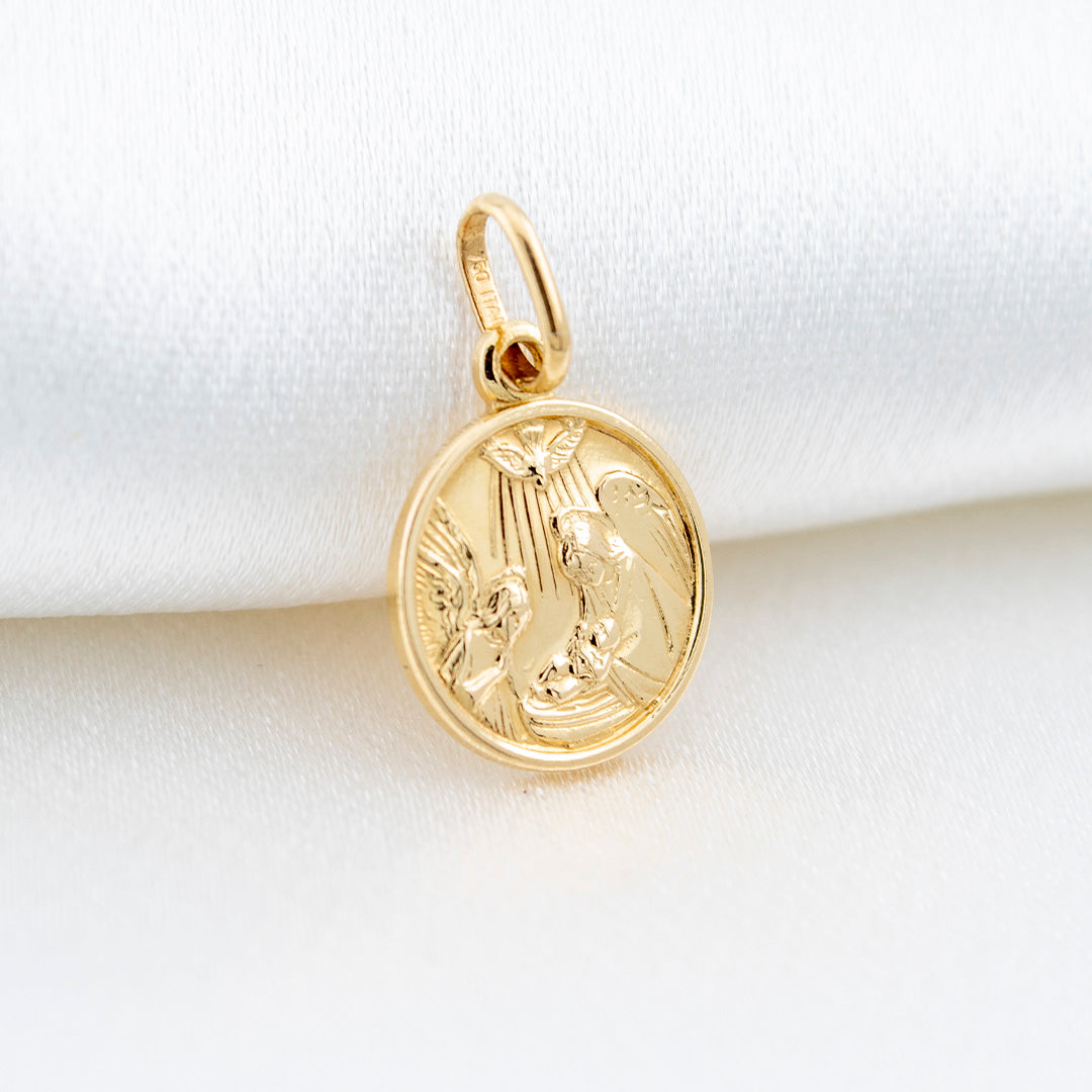 18k Gold Baptismal pendant