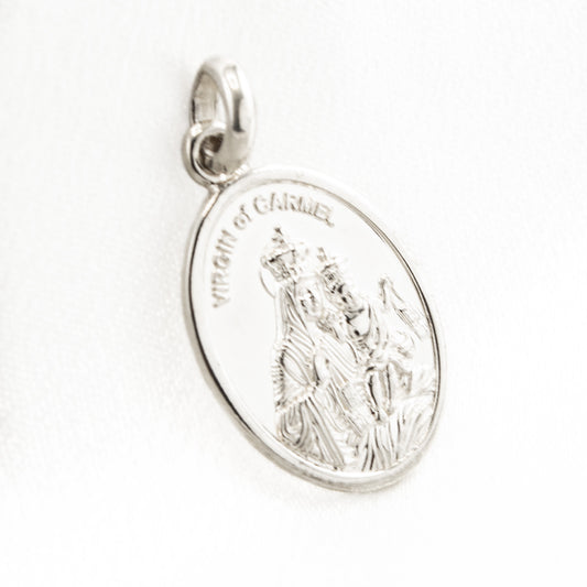 Silver Virgin of Carmen Pendant