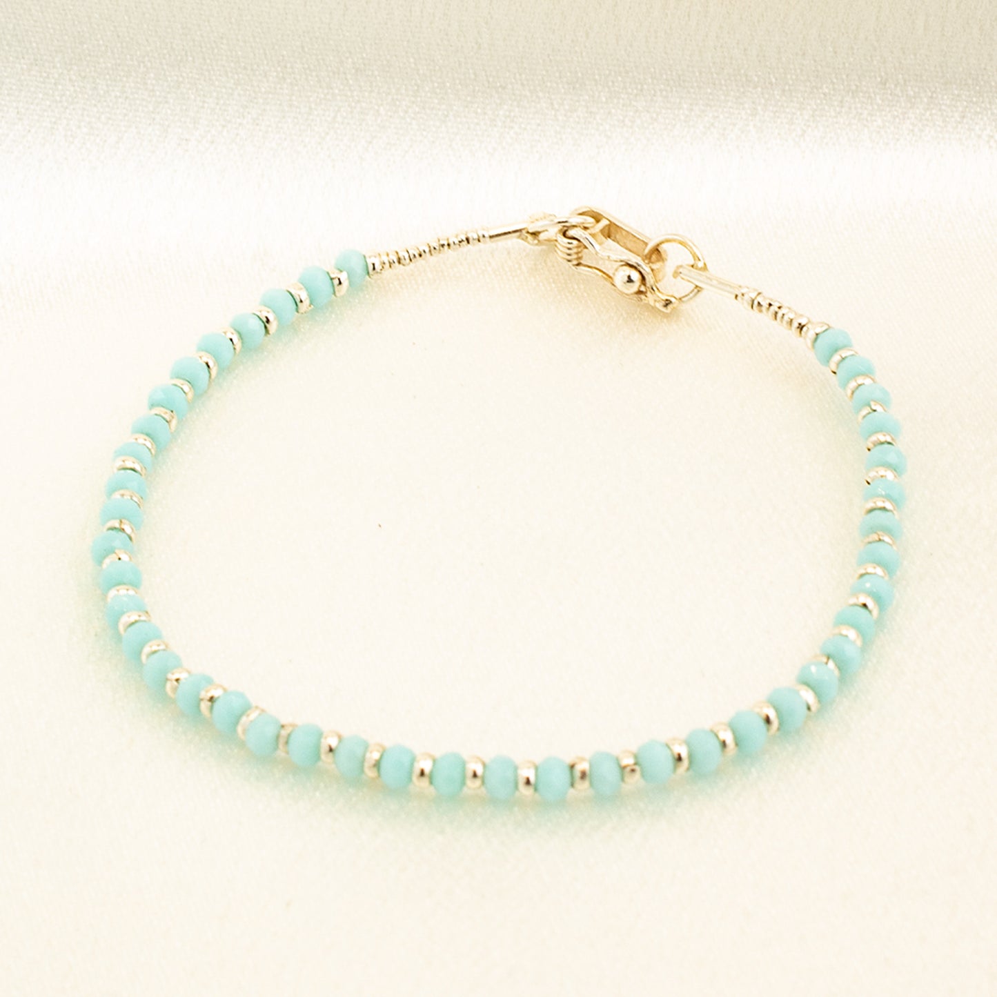 950 Silver and Murano Glass Bracelet