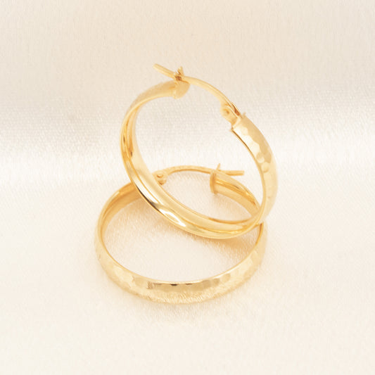 18k Gold Hoop Earrings