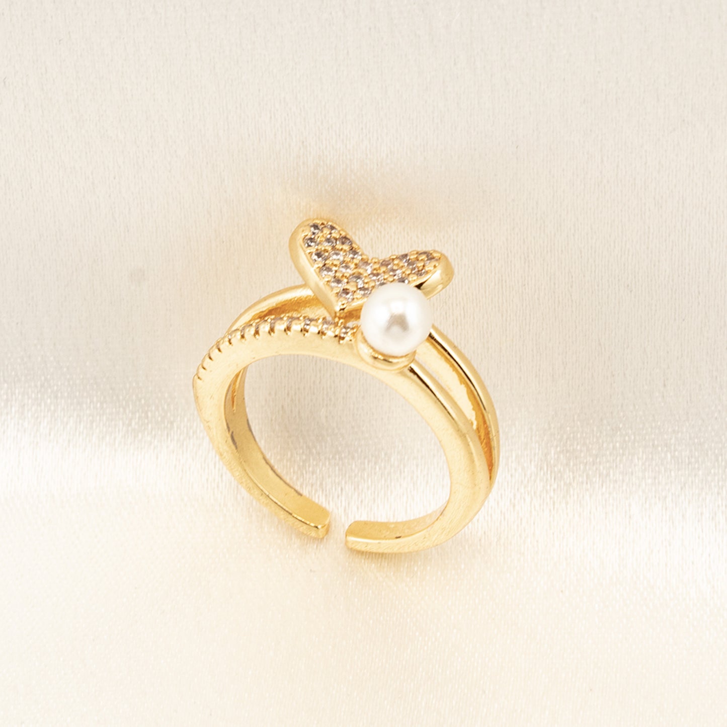 Gold-plated copper ring
