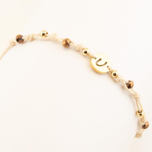 Adjustable woven bracelet