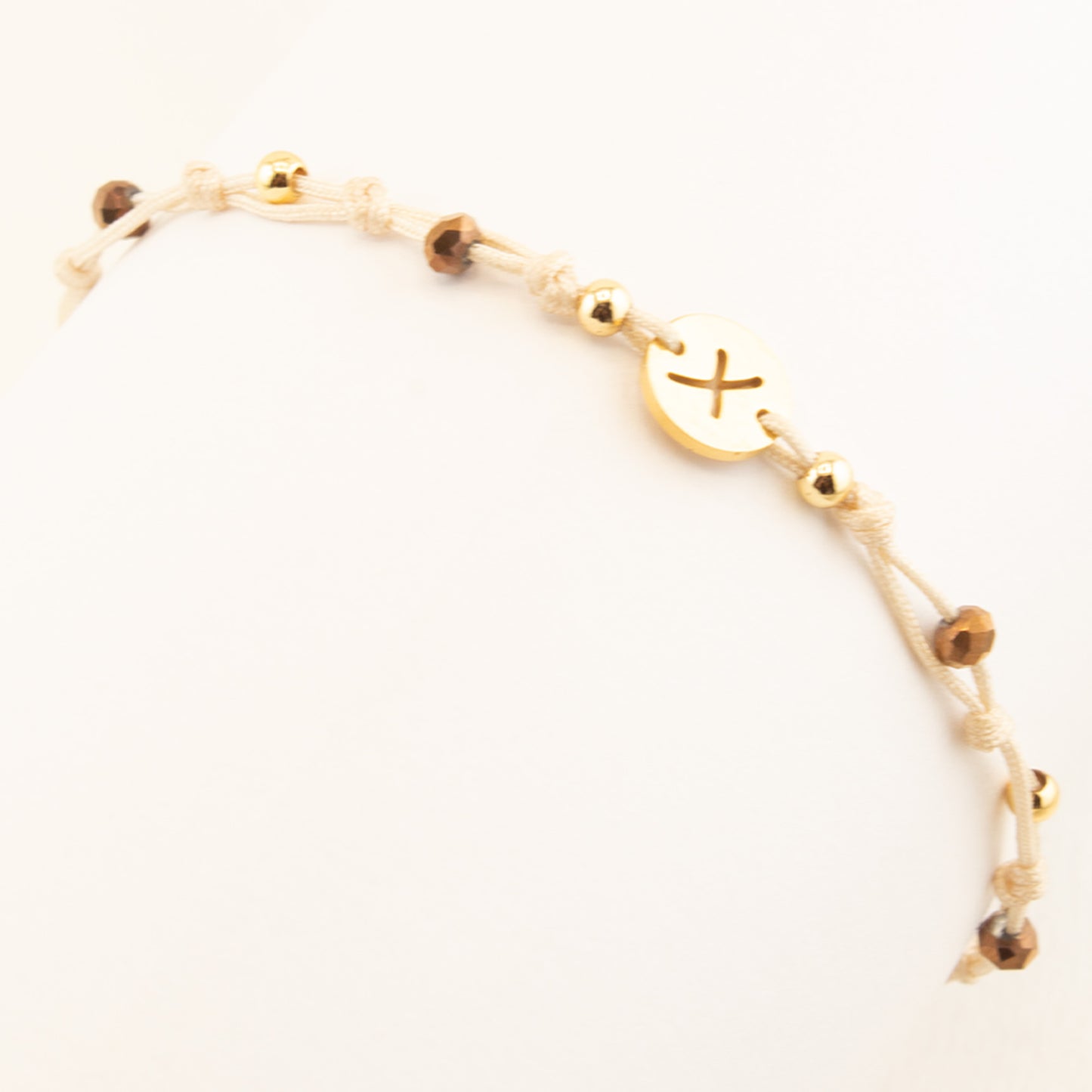 Adjustable woven bracelet