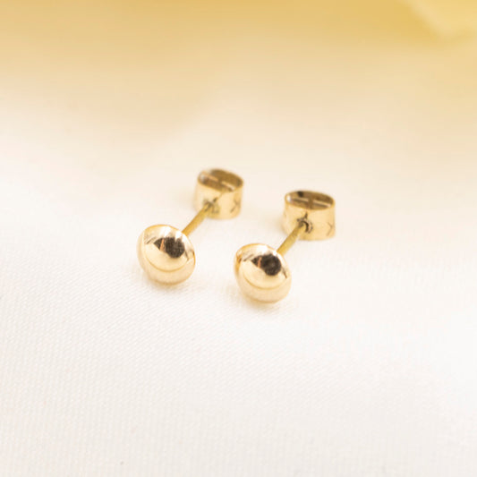 18K Gold Earring Studs
