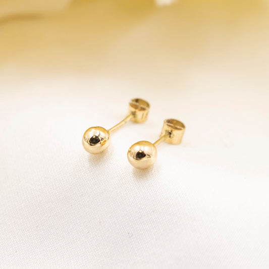 18K Gold Earring Studs