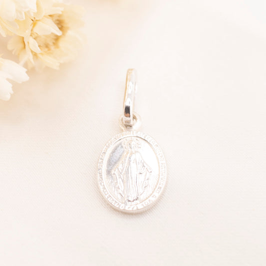 Silver pendant of Our Lady of the Miraculous Medal
