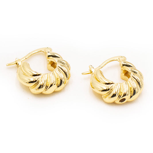 Copper-plated earrings