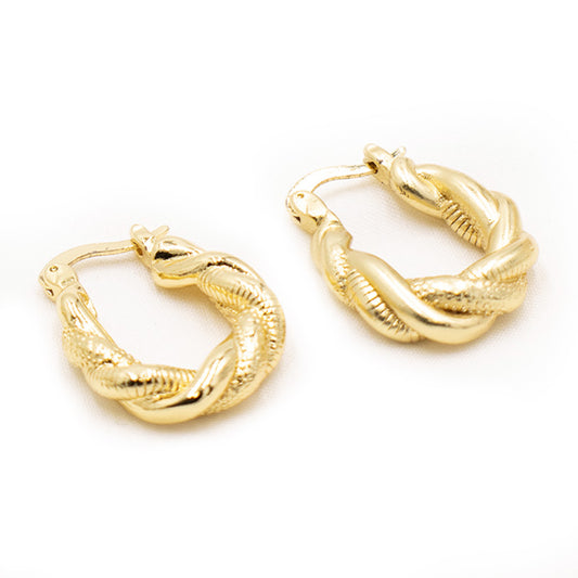 Copper-plated earrings