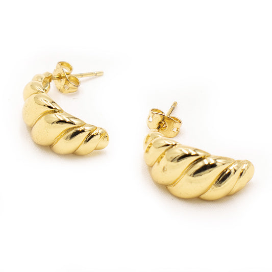 Copper-plated earrings