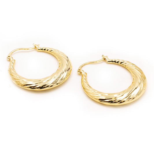 Copper-plated earrings