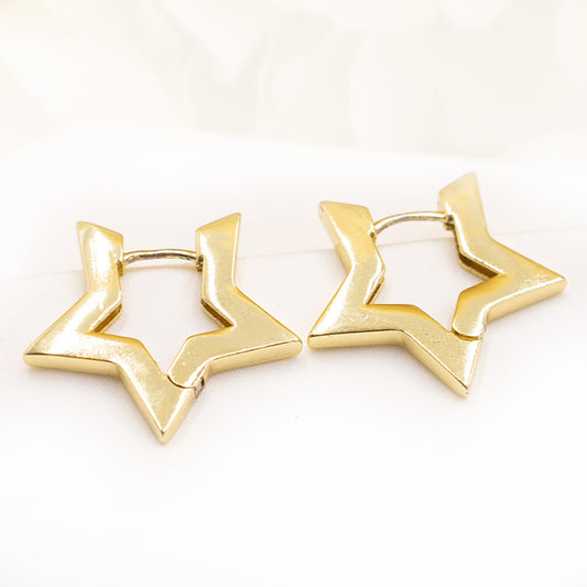 Copper-plated earrings