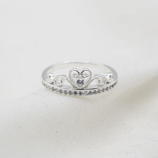 Silver Crown Ring
