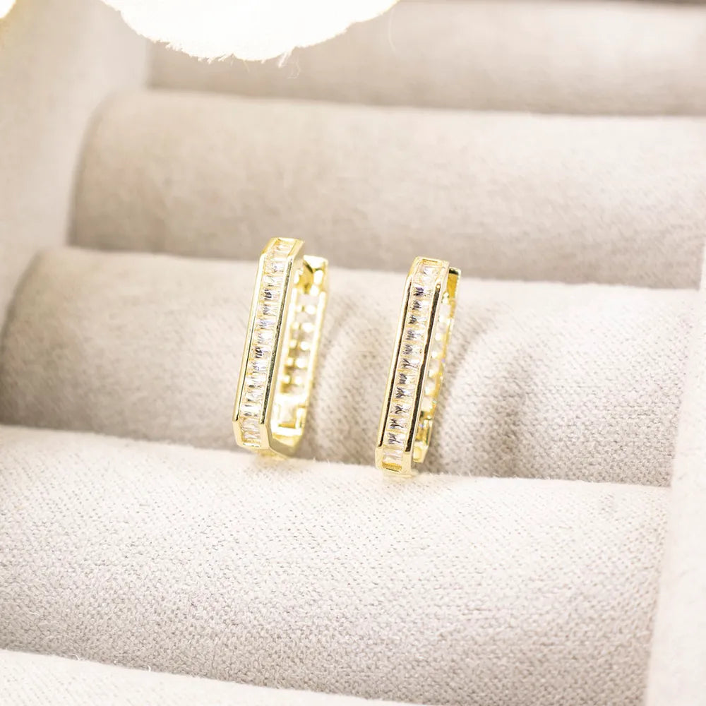 Gold-plated 925 Silver Hoop