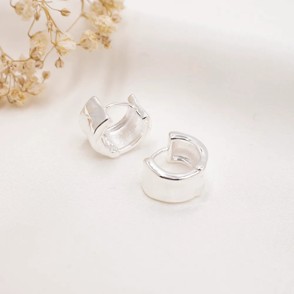 950 Silver Hoop