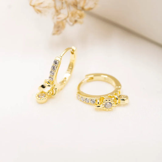 Gold-plated 925 Silver Hoop