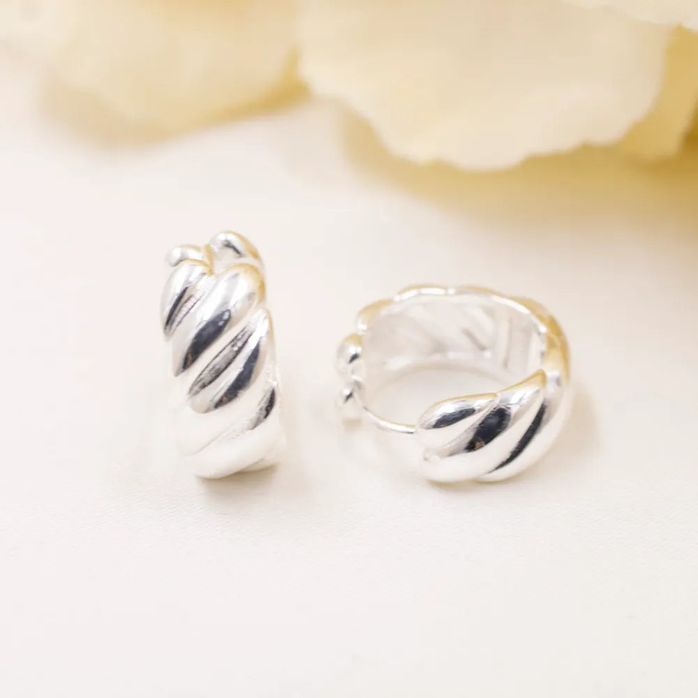 950 Silver Hoop