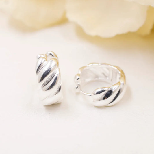 950 Silver Hoop