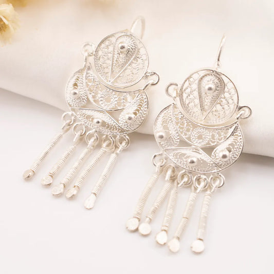Silver Sleeper Earrings
